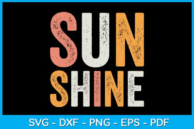 Summer Sunshine SVG PNG PDF Cut File SVG Creativedesigntee 