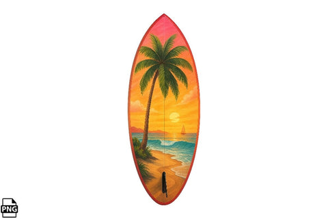 Summer Surfboard PNG Clipart Bundle Printable File Sublimation Creativedesigntee 