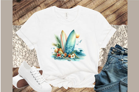Summer Surfboard Sublimation Clipart Sublimation designartist 