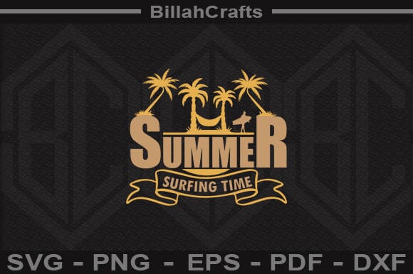 Summer Surfing Time SVG Hammock Beach Clipart SVG BillahCrafts 