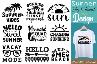 Summer SVG Bundle, Retro Summer Bundle SVG Angelina750 