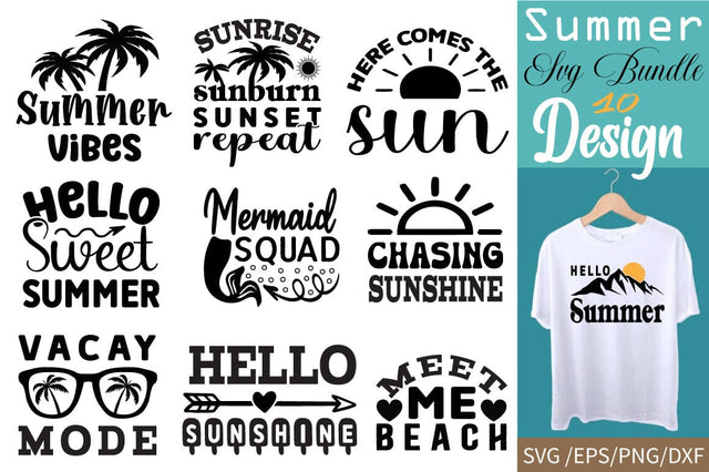 Summer SVG Bundle, Retro Summer Bundle SVG Angelina750 