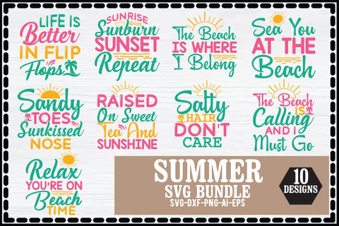 Summer SVG Bundle SVG CraftlabSvg55 