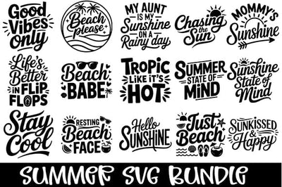Summer SVG Bundle SVG Svgcraft 