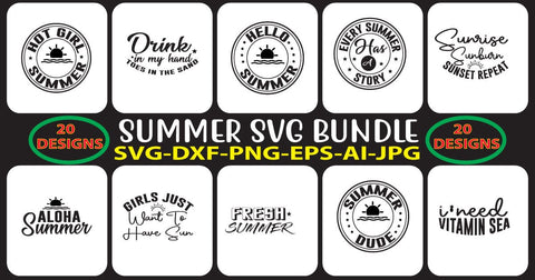 SUMMER-SVG-BUNDLE SVG Syaman 