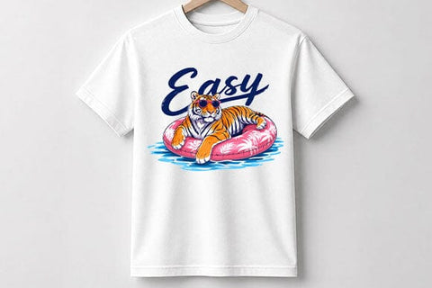 Summer Tiger PNG Easy Tiger Vacation Sublimation Design SVG BillahCrafts 