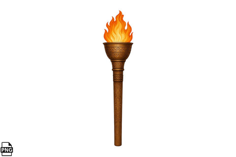 Summer Tiki Torch PNG Clipart Bundle Printable File Sublimation Creativedesigntee 