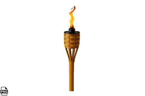 Summer Tiki Torch PNG Clipart Bundle Printable File Sublimation Creativedesigntee 