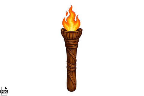 Summer Tiki Torch PNG Clipart Bundle Printable File Sublimation Creativedesigntee 