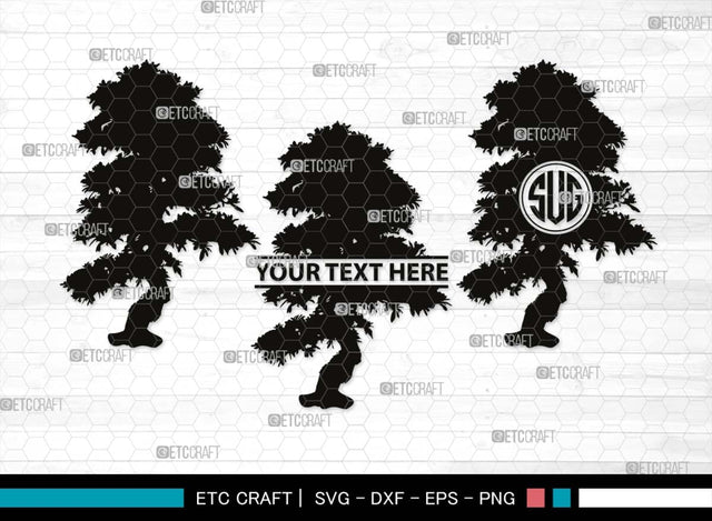 Summer Tree Monogram, Summer Tree Silhouette, Summer Tree SVG, Natural Svg, Vacation Svg, Tree Svg, Forest Svg, SB00536 SVG ETC Craft 