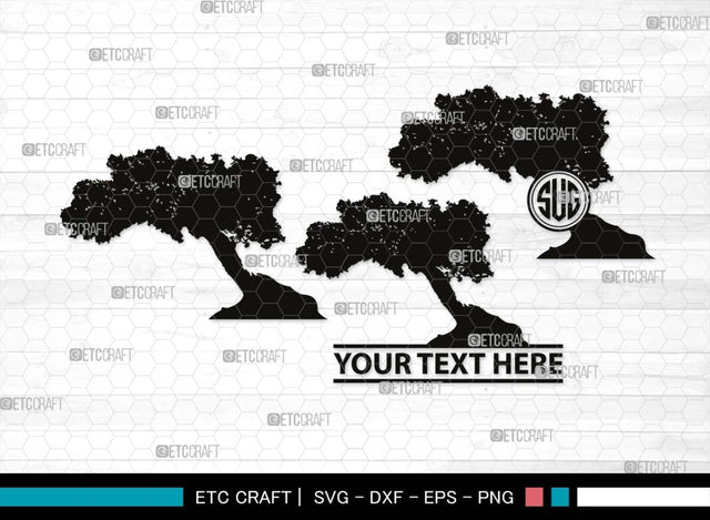 Summer Tree Monogram, Summer Tree Silhouette, Summer Tree SVG, Natural Svg, Vacation Svg, Tree Svg, Forest Svg, SB00536 SVG ETC Craft 