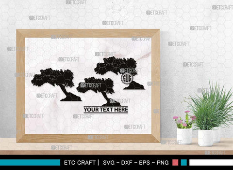 Summer Tree Monogram, Summer Tree Silhouette, Summer Tree SVG, Natural Svg, Vacation Svg, Tree Svg, Forest Svg, SB00536 SVG ETC Craft 