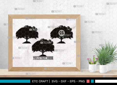 Summer Tree Monogram, Summer Tree Silhouette, Summer Tree SVG, Natural Svg, Vacation Svg, Tree Svg, Forest Svg, SB00536 SVG ETC Craft 