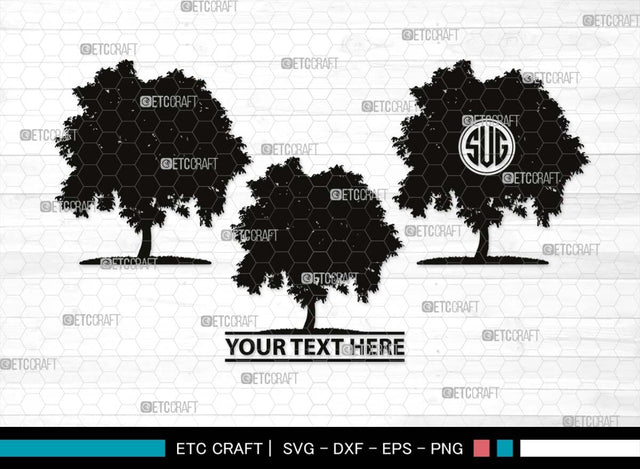 Summer Tree Monogram, Summer Tree Silhouette, Summer Tree SVG, Natural Svg, Vacation Svg, Tree Svg, Forest Svg, SB00536 SVG ETC Craft 