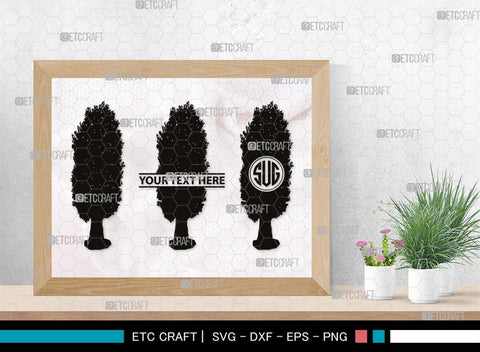 Summer Tree Monogram, Summer Tree Silhouette, Summer Tree SVG, Natural Svg, Vacation Svg, Tree Svg, Forest Svg, SB00536 SVG ETC Craft 