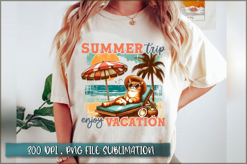 Summer trip enjoy vacation Sublimation - So Fontsy