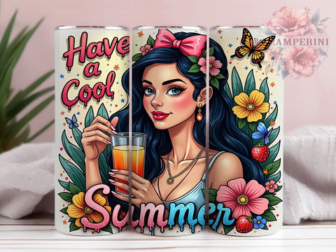 Summer Tumbler, 20 Oz Tumbler, Sublimation Design, Women Tumbler, Cool Summer, PNG Design, Travel Tumbler Sublimation Li Zamperini 