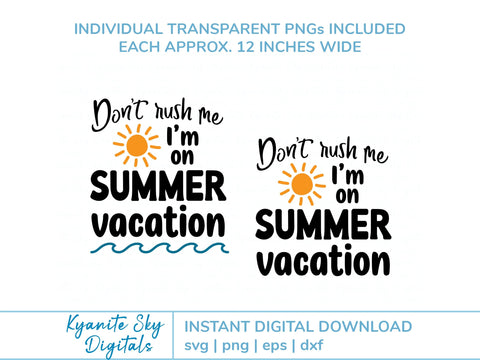 Summer Vacation SVG summer quote with sun and waves SVG Kyanite Sky Digitals 