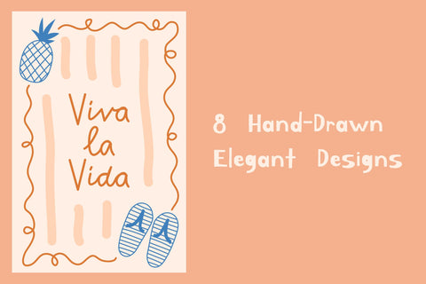 Summer Vacation Vintage Posters Digital Pattern Rin Green 