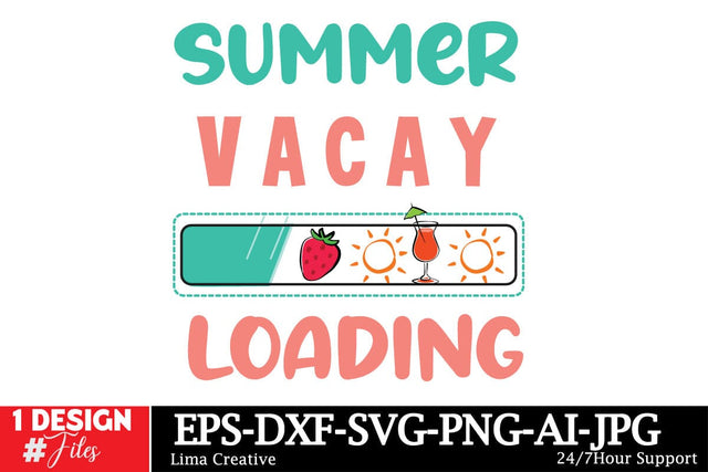 Summer Vacay Loading SVG Design,Summer SVG,Summer SVG Design,Summer Shirt Design,Summer Sublimation PNG,Beach SVG Cut File SVG Insomnia Std 