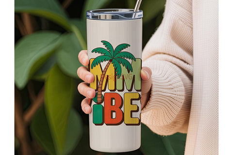 Summer Vibes 20oz Tumbler Design Sublimation DesignSVG 