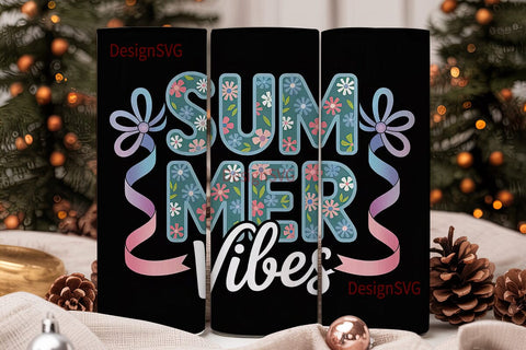 Summer Vibes 20oz Tumbler Design Sublimation DesignSVG 