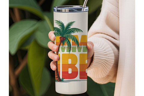 Summer Vibes 20oz Tumbler Design Sublimation DesignSVG 
