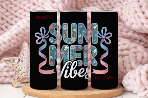 Summer Vibes 20oz Tumbler Design Sublimation DesignSVG 