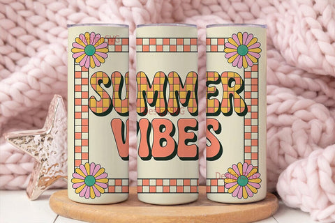 Summer Vibes 20oz Tumbler Design Sublimation DesignSVG 