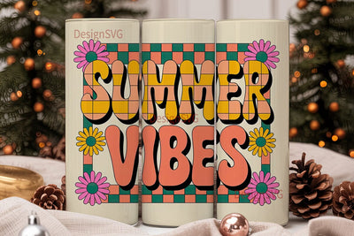 Summer Vibes 20oz Tumbler Design Sublimation DesignSVG 