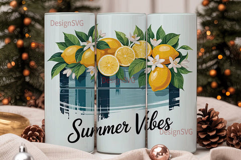 Summer Vibes 20oz Tumbler Sublimation DesignSVG 