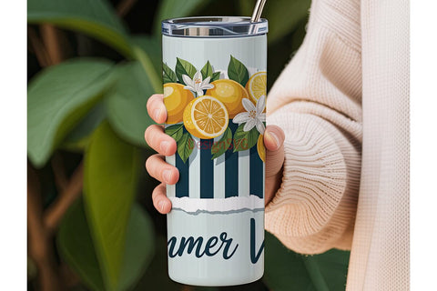 Summer Vibes 20oz Tumbler Sublimation DesignSVG 
