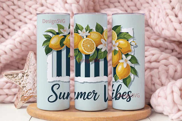 Summer Vibes 20oz Tumbler Sublimation DesignSVG 
