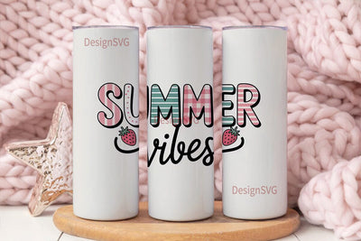 Summer Vibes 20oz Tumbler Wrap Sublimation DesignSVG 