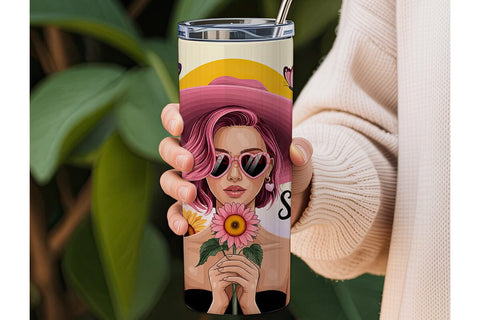 Summer Vibes 20oz Tumbler Wrap Sublimation DesignSVG 