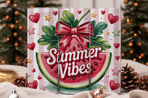 Summer Vibes 20oz Tumbler Wrap Sublimation DesignSVG 