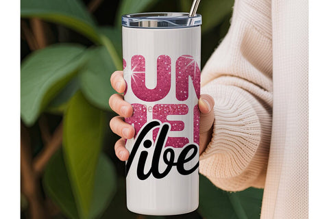 Summer Vibes 20oz Tumbler Wrap Sublimation DesignSVG 