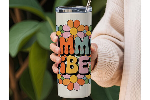 Summer Vibes 20oz Tumbler Wrap Sublimation DesignSVG 