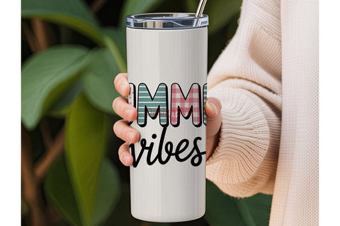 Summer Vibes 20oz Tumbler Wrap Sublimation DesignSVG 