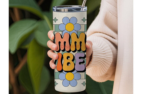 Summer Vibes 20oz Tumbler Wrap Sublimation DesignSVG 