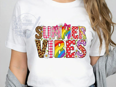 Summer Vibes Beach T-Shirt PNG, Retro Beach, Sunny Season, Typography Shirt, Sublimation PNG, Vacation Style, Coastal Fashion Sublimation ToriDesigns 
