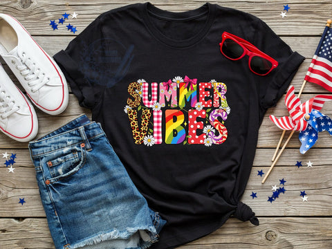 Summer Vibes Beach T-Shirt PNG, Retro Beach, Sunny Season, Typography Shirt, Sublimation PNG, Vacation Style, Coastal Fashion Sublimation ToriDesigns 