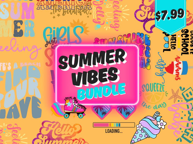 Summer Vibes Digital Design Bundle - Exclusive Offer Bundle So Fontsy Design Shop 