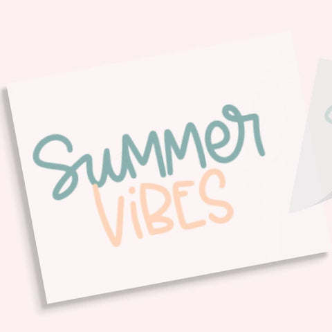 Summer Vibes DTF Transfer Physical So Fontsy T-Shirt Iron-On Transfer Shop