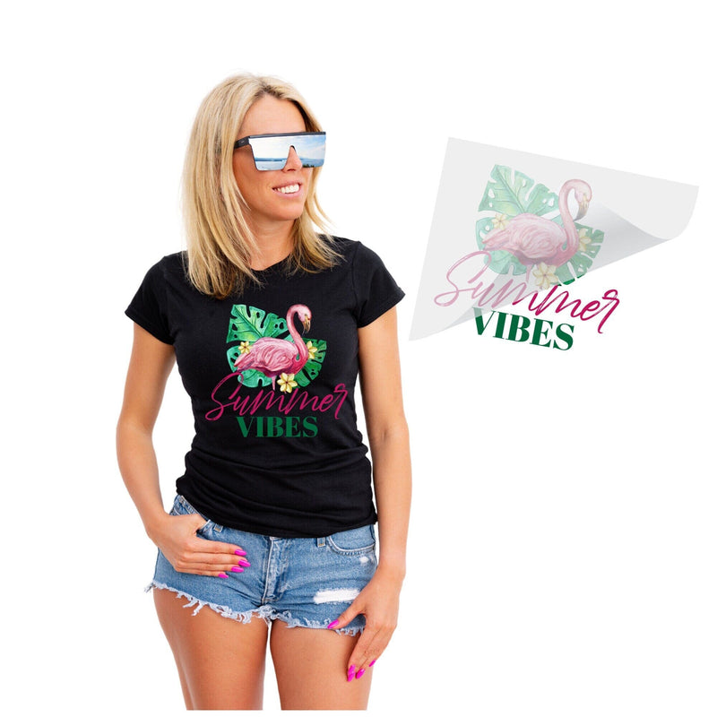 Summer Vibes Iron On T Shirt Transfer Physical So Fontsy T-Shirt Iron-On Transfer Shop