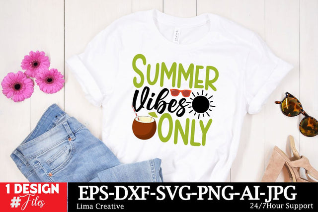 Summer Vibes Only SVG Cut File, Summer T-shirt Design, Summer Sublimation PNG, Summer Sublimation Quotes , Summer SVG DEsign Bundle, Summer Graphic Illustration SVG Insomnia Std 