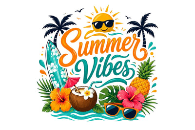 Summer Vibes PNG Clipart Sublimation SVGArt 