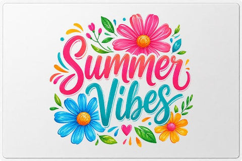 Summer Vibes PNG Floral Summer Sublimation Design Digital Download SVG BillahCrafts 