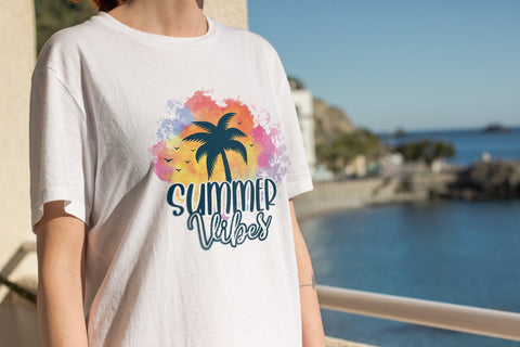 Summer Vibes PNG Sublimation Design Sublimation CraftLabSVG 