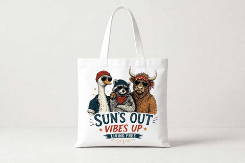 Summer Vibes PNG Sun's Out Vibes Up Funny Animal Sublimation SVG BillahCrafts 